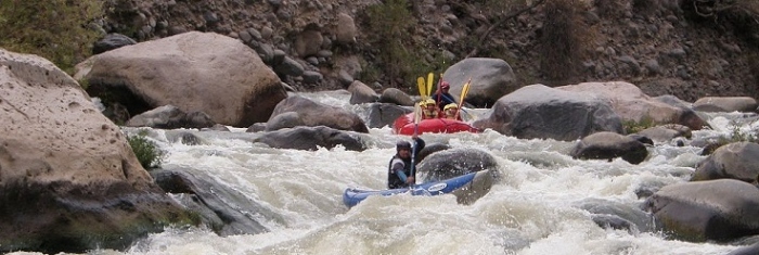 Rafting extremo en río chili Arequipa