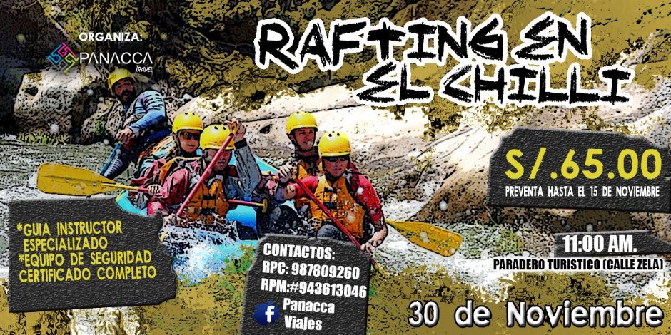 Rafting en el chilli 2da Edición