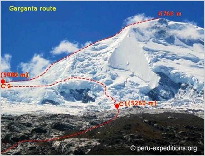 PERU: Expeditions Nevados Pisco (5752 m) and the h