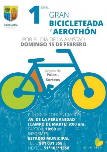 1ra Gran Bicicleteada y Aerothon por el día de la amistad.