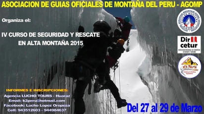 IV CURSO DE SEGURIDAD Y RESCATE EN ALTA MONTAÑA 2015