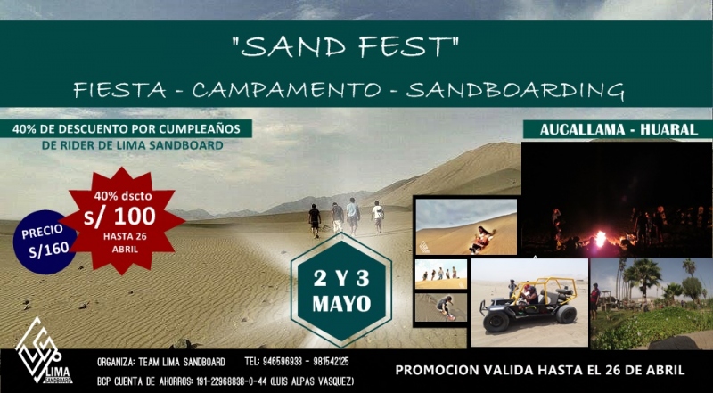 SAND FEST FIESTA EN EL DESIERTO DE AUCALLAMA HUARAL