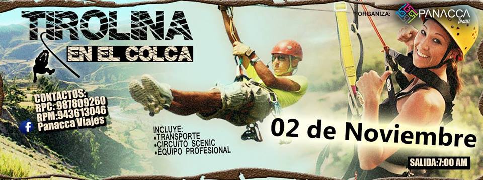 TIROLINA RETO EXTREMO EN EL COLCA