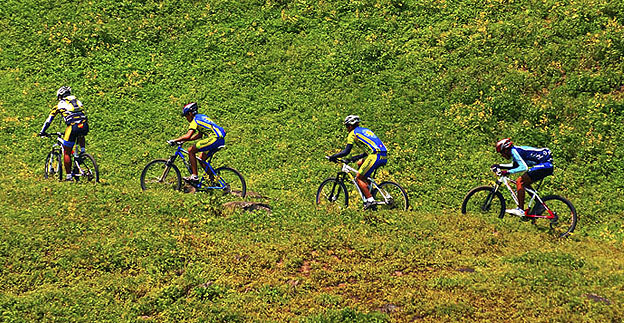 Cicclismo en las Lomas de Lucumo