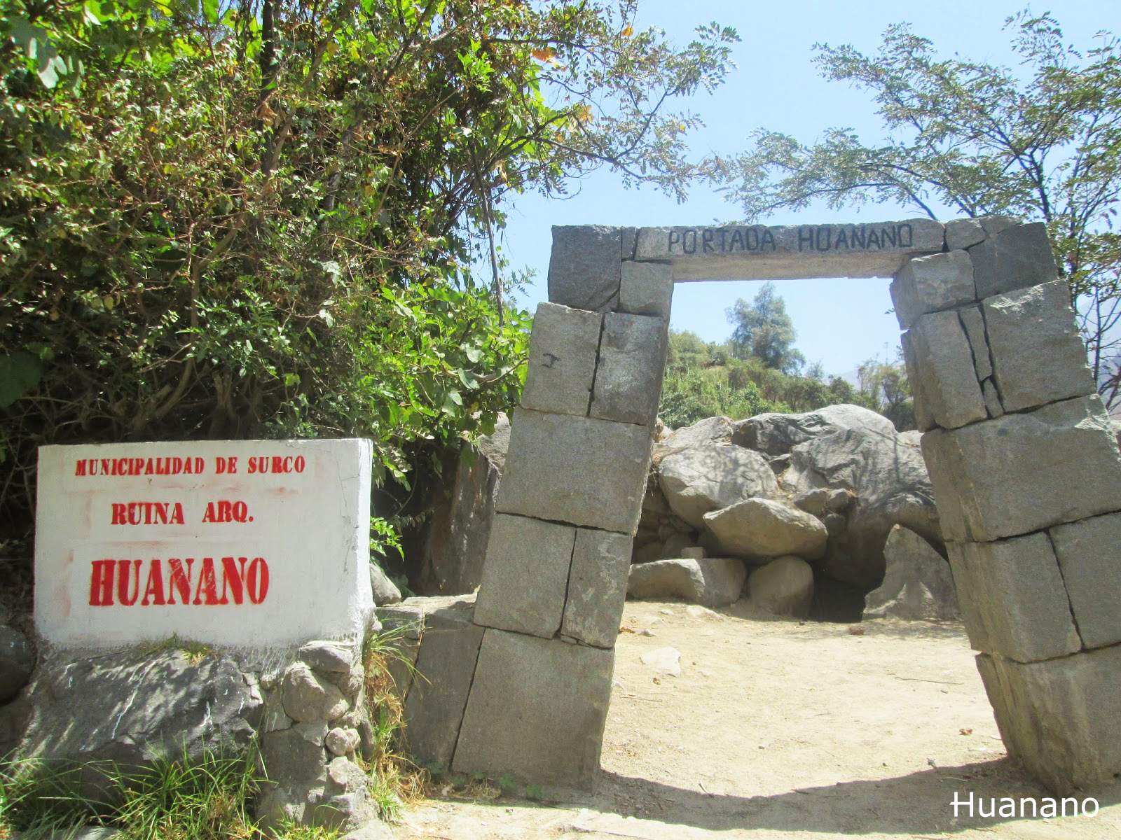 Entrada a Huanano