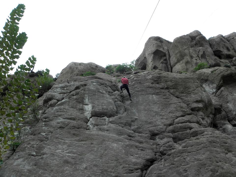 escalada de roca en valle de chilina