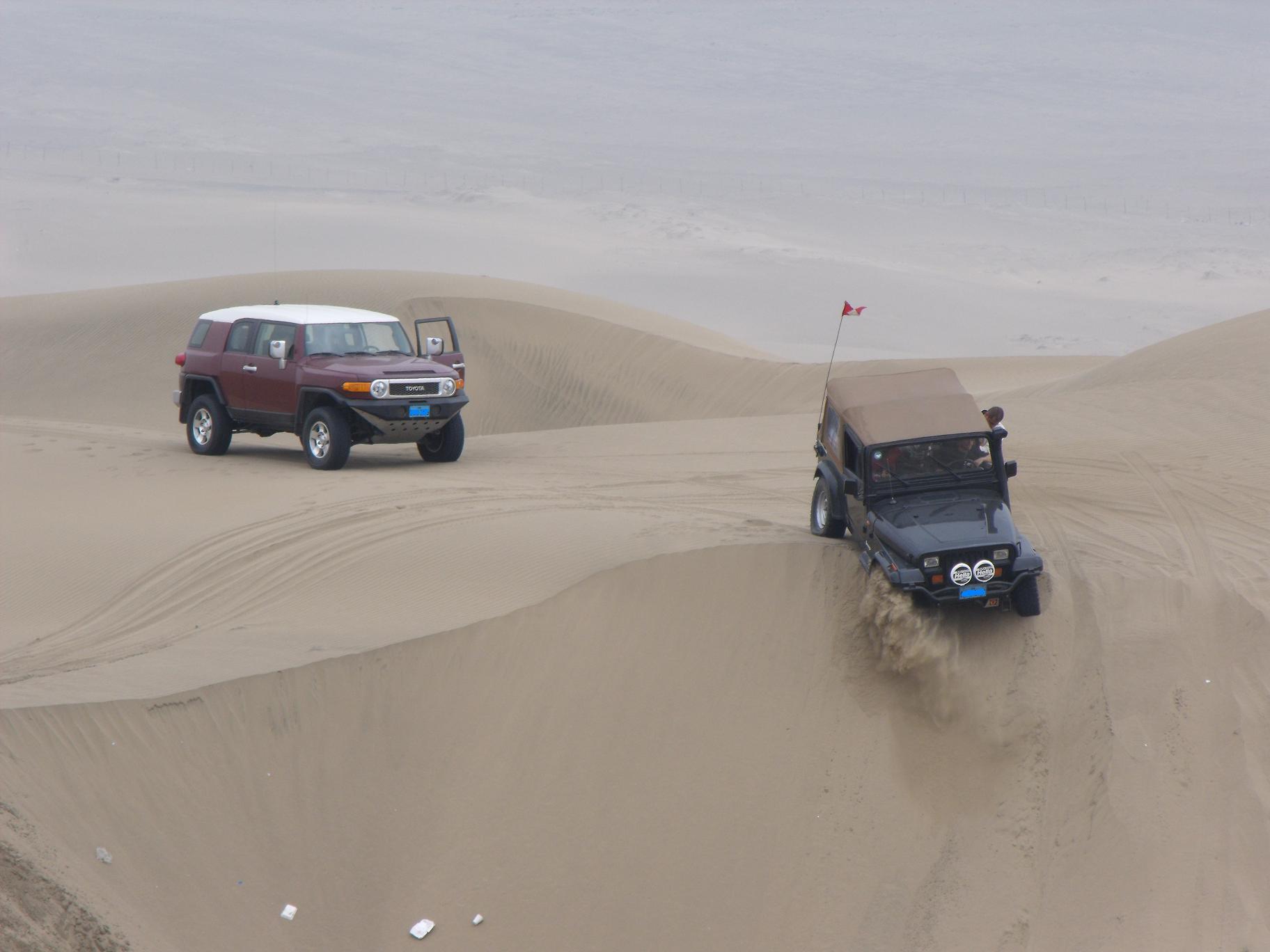 Off road en dunas de Pasamayo