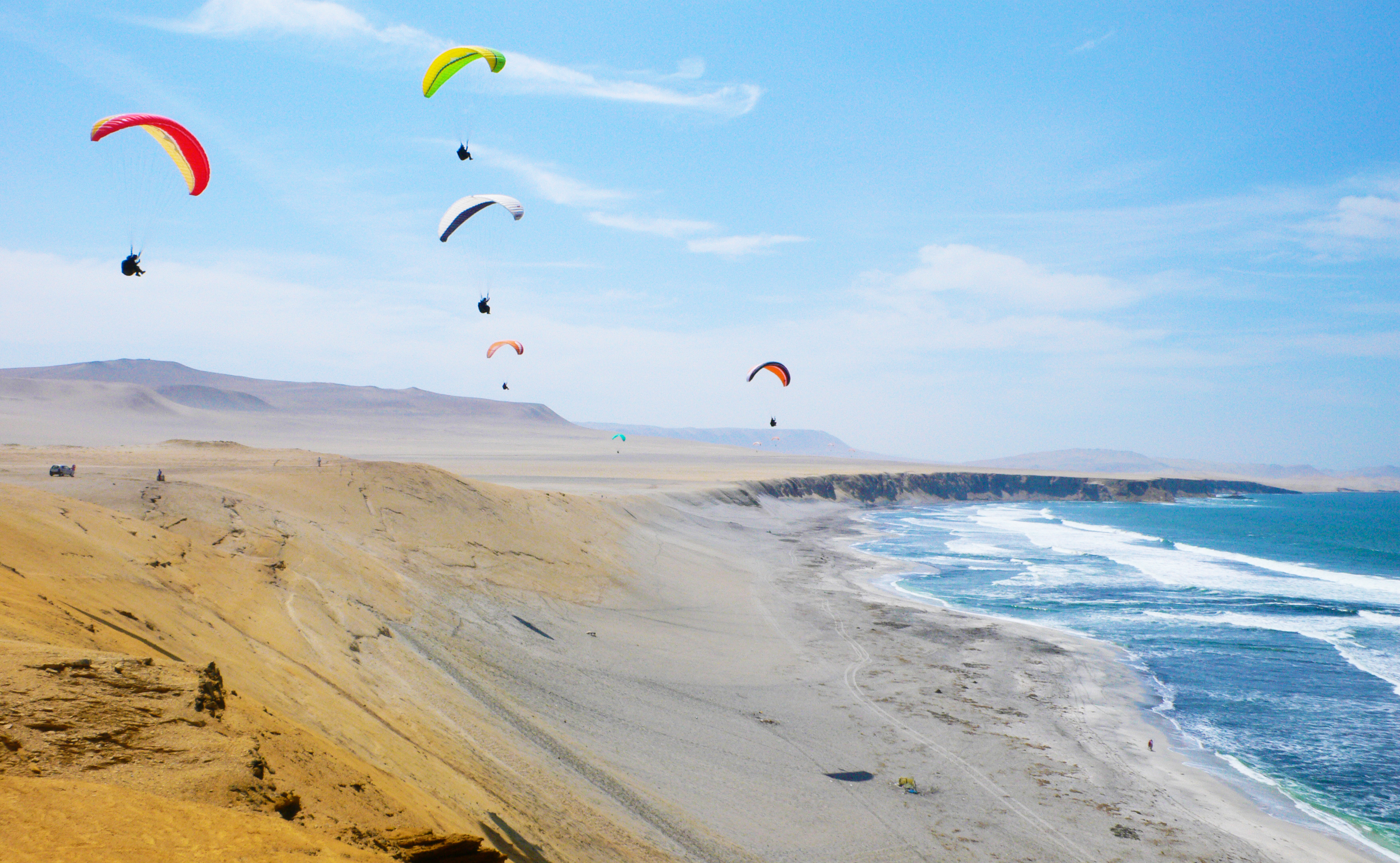 parapente en Paracas