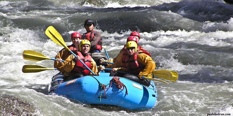 canotaje o Rafting en rio Urubamba