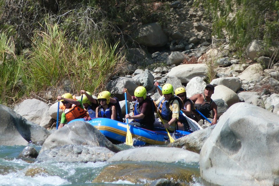 actividad canotaje en lunahuaná