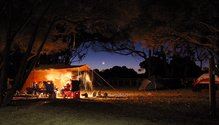 camping nocturno