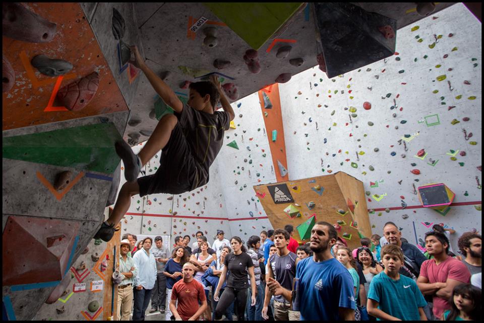 Matías Rubio: campenato de escalada